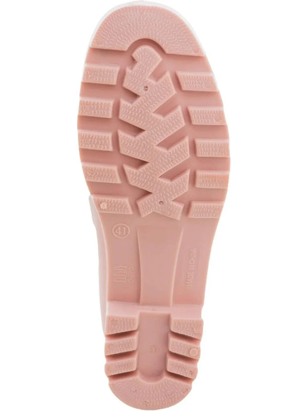 Women's Light Pink Anti-Slipping Comfortable Waterproof Mid Calf Light Rain Boot